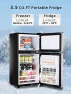 Превью Retro Mini Fridge with Freezer — Smart Refrigerator, KRIB BLING