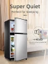 Превью Retro Mini Fridge with Freezer — Smart Refrigerator, KRIB BLING