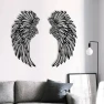 Angel Wings Metal Wall Art with LED Lights