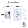 Превью Current Smart Wi-Fi Outlet with 2 Fast Charge USB Ports — Smart Plug, Geeni