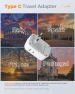 Превью European Plug Adapter with USB C, TESSAN