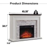 Превью Flip Top Electric Fireplace with Mantel, Aitjunz