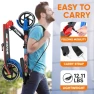 Превью Lightweight and Foldable Kick Scooter - Adjustable for Teens and Adults, Alloy Deck with High Impact Wheels — Electric Scooter, Hurtle