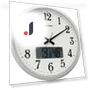 Silver Time Sensor Analog Wall Clock — Wall, MJ Select