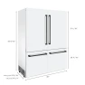 Превью French Door Built-In Bottom Freezer Refrigerator, Z Line Kitchen and Bath