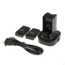 Dual Charging Station with 2 Rechargeable Batteries and USB Cable, Hobbies mall