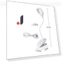 Rechargeable Reading Lamp with Clip — Reading Lights, Binchi Lighting Appliances