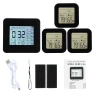 Digital Hygrometer with 5 Remote Sensors, TOMTOP JMS