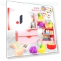 Toy Refrigerator with Double Door Touch Induction — Real-Food Appliances, Plastic Toys
