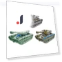 Transforming Robot Tank Spinner — Stress Relievers, HOMAVA