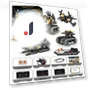 5-in-1 Programmable Military Robot Building Blocks — Construction Kits, Super Go