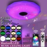 Modern LED Ceiling Light with Bluetooth, RGB Speaker, Dimmable Smart Bulb, Decor Dream