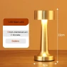 Retro LED Rechargeable Touch Metal Desk Lamp, Binchi Lighting Appliances