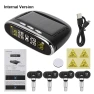 Temperature Alert LCD Display Solar Power TPMS Car Tire Pressure Alarm Monitor System, Home Furnishing Department Mall