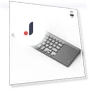 Slim 2.4G Wireless Keyboard with Touchpad — Keyboards, Bellatrix