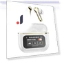 Bluetooth ANC TWS Earbuds with LED Touch Screen — In-Ear Headphones, KITCHEN-MALL
