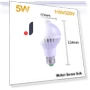 LED Ceiling Lamp with Motion Sensor — Overhead Lighting, Rainbow Rain