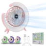 Portable Fan with Colorful Lighting — Portable USB Fans, Luminaire Lighting Mall