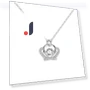 Smart Little Crown Pendant with Beating Heart — Smart Jewelry, Fashion footsteps
