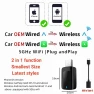 Wireless Carplay Android Auto 2-in-1 Smart Dongle — Car Infotainment System, Auto Accessories Home