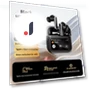 Bluetooth Earbuds with ANC — In-Ear Headphones, QUEED