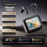 Noise Cancelling Bluetooth Earbuds with Color Touch Screen — In-Ear Headphones, QUEED