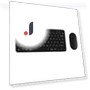 Chocolate Keycap Wireless Keyboard and Mouse — Keyboards, Computer boost