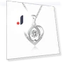 Jumping Heart Necklace — Smart Jewelry, Original jewelry design
