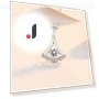 Smart Fan-shaped Diamond Necklace for Women — Smart Jewelry, Original jewelry design