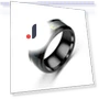 Smart Titanium Steel Ring with Temperature Sensor and Color Changing Feature — Smart Rings, VividTrove