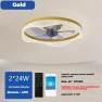 Smart Remote Control Ceiling Fan with LED Light — Smart Fan, KITCHEN-MALL