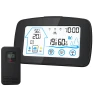 Digital Weather Station with Touch Screen and Backlight — Air Quality Monitor, TOMTOP