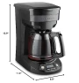 Превью 12 Cup Programmable Drip Coffee Maker with 3 Brew Options, Glass Carafe, Auto Pause and Pour — Coffee Maker, Hamilton Beach
