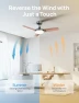 Превью Smart Ceiling Fan with Lights — Smart Fan, Dreo