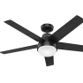 Превью Aerodyne Ceiling Fan 52 inches Matte Black, Hunter
