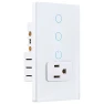 Превью Combination Smart Touch Light Switch and Smart WiFi Power Wall Outlet — Smart Switch, KEYGMA