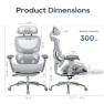 Превью Ergonomic Mesh Office Chair with Footrest — Smart Chairs, COLAMY