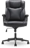 Превью Executive Office Chair with Layered Body Pillows, Contoured Lumbar, Adjustable Seat Height, Bonded Leather — Ergonomic Chair, Serta