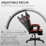 Превью Gaming Chair with Footrest, Massage Lumbar Support, Height Adjustment, and 360° Swivel Seat — Smart Chairs, Shintenchi