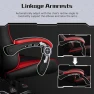 Превью Gaming Chair with Headrest and Massage Lumbar Support — Ergonomic Chair, Yaheetech