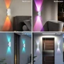 Превью Wireless Wall Sconce with Remote, Motion Sensor, 16 Colors Changing, Dimmable, Rechargeable Battery, 4-Pack, Hirzsjoy