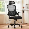 Превью Home Office Managerial Executive Chair, High-Back Mesh with Adjustable Headrest, Flip-up Armrest Comfortable Lumbar... — Ergonomic Chair, Sweetcrispy