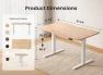 Превью Standing Desk, Ergonomic, Electric Height Adjustable, Sit and Stand Up, Computer Office Desk with Splice Board — Standing Desk, BANTI