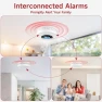 Превью Interconnected Smoke Detectors and Carbon Monoxide Alarm 3-Pack, WUZETIAN