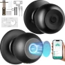 Smart Door Knob with Fingerprint and Bluetooth Lock — Smart Lock, VEVOR