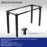 Electric 4-Leg Dual Motor Standing Desk Frame — Standing Desk, VIVO