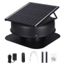 Solar Attic Fan 40W 1230 CFM with Smart Adapter — Smart Fan, VEVOR
