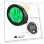 Digital Solar-Powered Car Clock with Temperature Display — Clock, NyPhoenix Auto