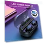 Wireless Bluetooth Earbuds with LED Display — In-Ear Headphones, Puntos Electronics