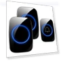 Wireless Doorbell — Push Buttons, Five Colorful